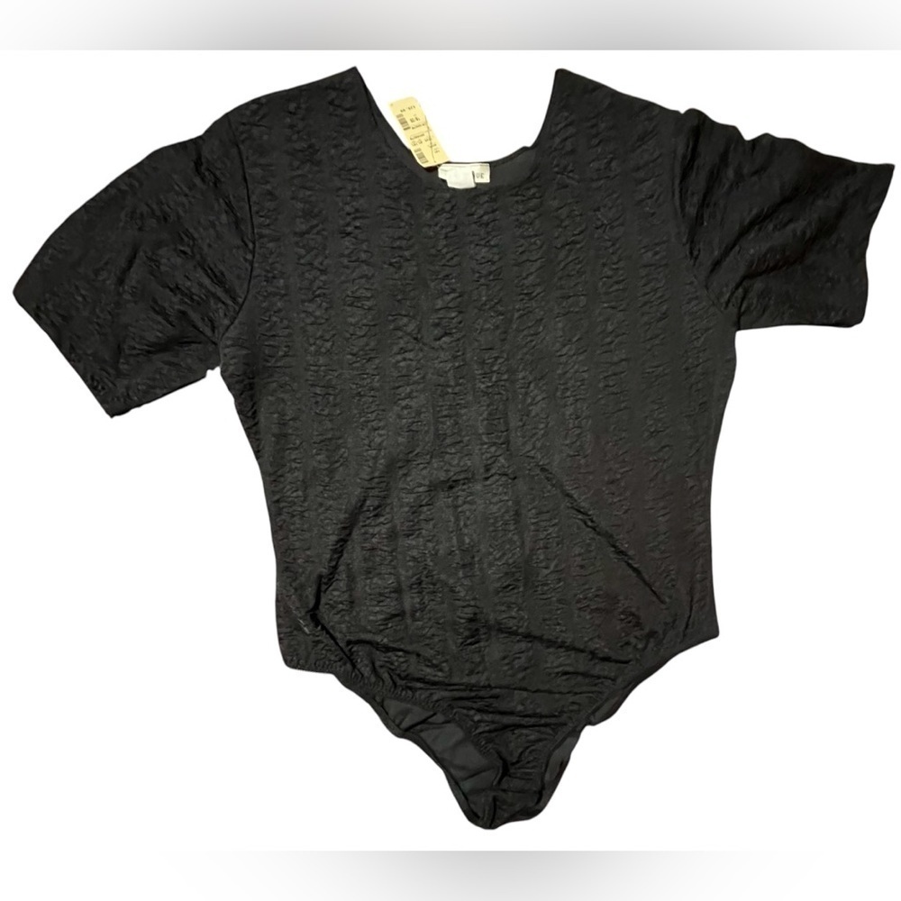 NWT Vintage USA Stretchy Y2K The Avenue black bodysuit dark romantic fairy 18-20